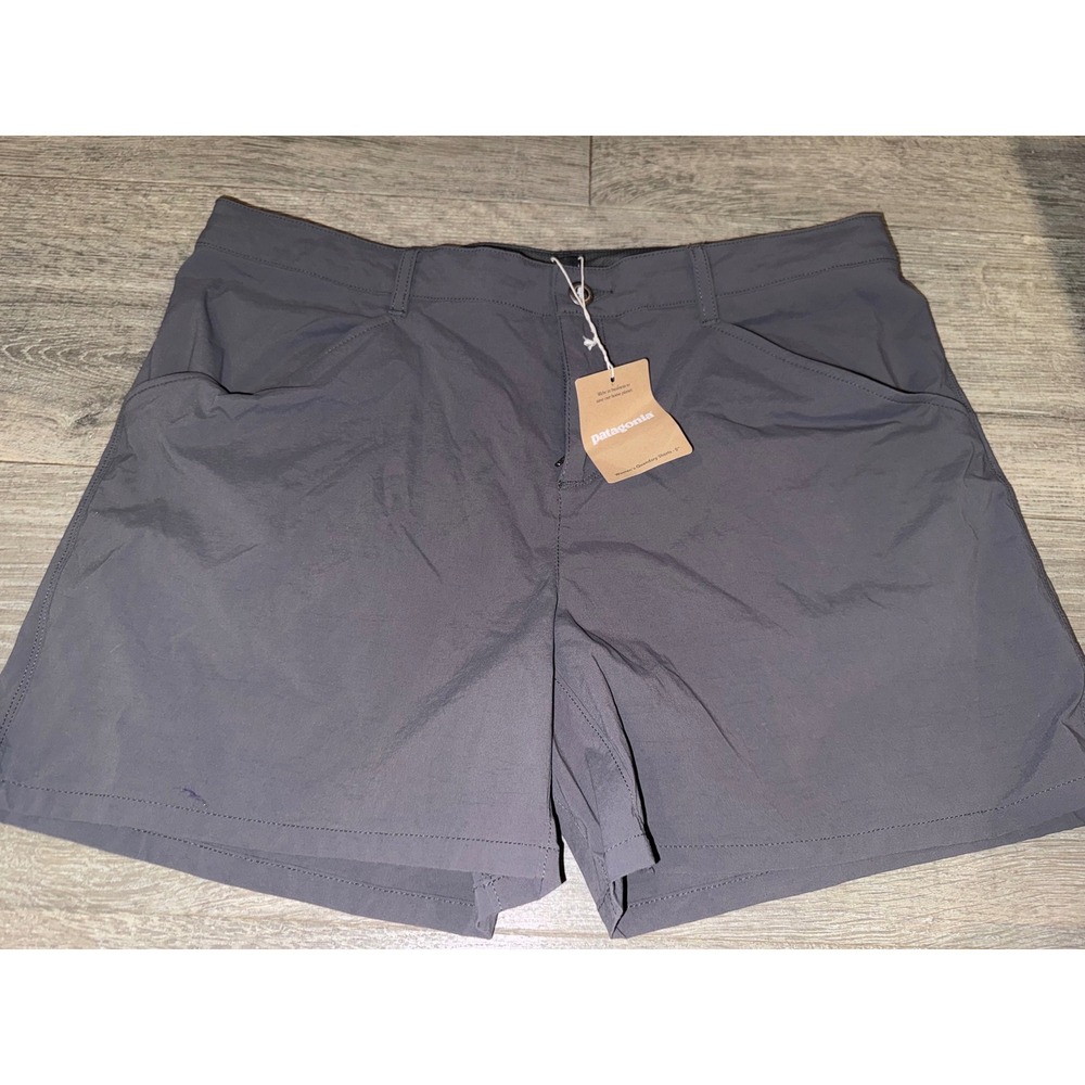 Patagonia Womens Quandary Shorts 5 Inch Forge Grey 58091 Size 16 NWT